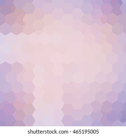 Abstract background consisting of hexagons. Geometric design for business presentations or web template banner flyer. Vector illustration. Pastel pink color