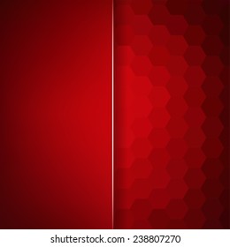 abstract background consisting of hexagons and matt glass