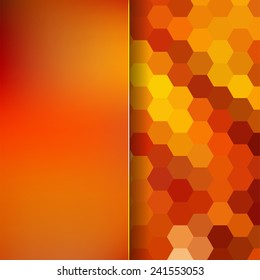 abstract background consisting of hexagons and matt glass