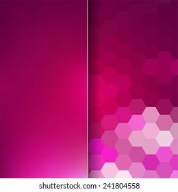 abstract background consisting of hexagons and matt glass
