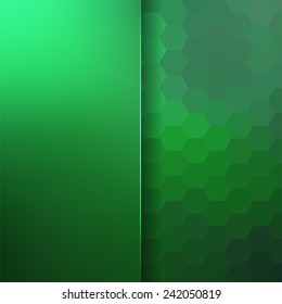 abstract background consisting of hexagons and matt glass