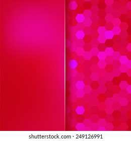 abstract background consisting of hexagons and matt glass