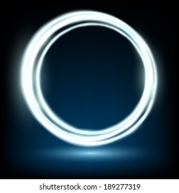 abstract background consisting of illuminated rings