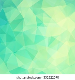abstract background consisting of light green  triangles, vector illustration
