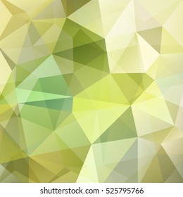 Abstract background consisting of  light green triangles. Geometric design for business presentations or web template banner flyer. Vector illustration