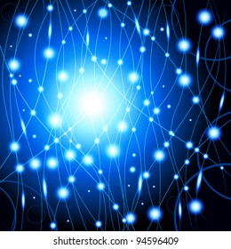 abstract background consisting of lines and luminous dots. File is saved in AI10 EPS version. This illustration contains a transparency