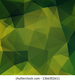 Abstract background consisting ofgreen triangles. Geometric design for business presentations or web template banner flyer. Vector illustration