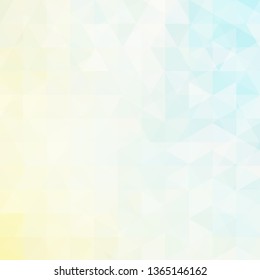 Abstract background consisting of pastel blue triangles. Geometric design for business presentations or web template banner flyer. Vector illustration