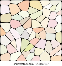 abstract background consisting of pastel pink, beige geometrical shapes, vector illustration