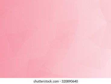 abstract background consisting of pastel pink triangles, vector illustration