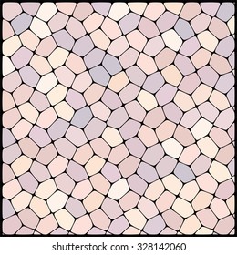 abstract background consisting of pastel pink geometrical shapes, vector illustration