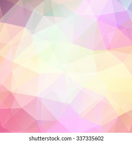 abstract background consisting of pastel triangles, vector illustration