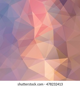 abstract background consisting of pink, beige, triangles, vector illustration