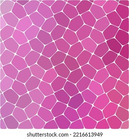 abstract background consisting of pink geometrical shapes with thick black borders, vector illustration