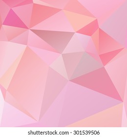 abstract background consisting of pink, orange triangles, vector illustration