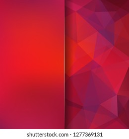 Abstract background consisting of pink, purple, orange triangles. Geometric design for business presentations or web template banner flyer. Vector illustration