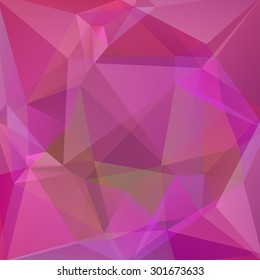 abstract background consisting of pink, purple triangles, vector illustration