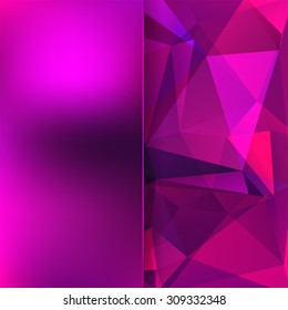 abstract background consisting of pink, purple triangles, vector illustration