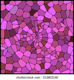 abstract background consisting of pink, purple  geometrical shapes, vector illustration