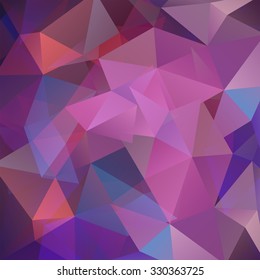 abstract background consisting of pink, purple  triangles, vector illustration