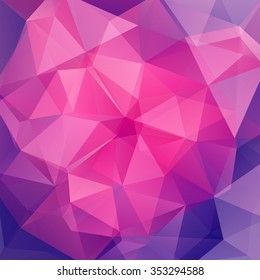 abstract background consisting of pink, purple, blue  triangles, vector illustration