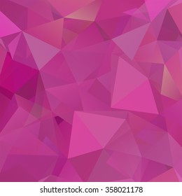 abstract background consisting of pink triangles, vector illustration