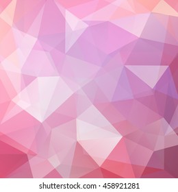 abstract background consisting of pink  triangles, vector illustration
