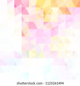 Abstract background consisting of pink, white triangles. Geometric design for business presentations or web template banner flyer. Vector illustration