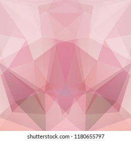 Abstract background consisting of pink, white triangles. Geometric design for business presentations or web template banner flyer. Vector illustration
