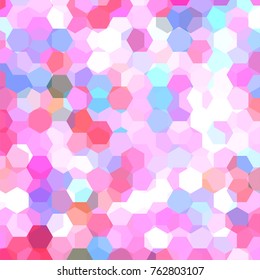 Abstract background consisting of pink, white hexagons. Geometric design for business presentations or web template banner flyer. Vector illustration