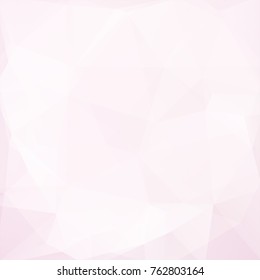 Abstract background consisting of pink, white triangles. Geometric design for business presentations or web template banner flyer. Vector illustration