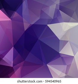 Abstract background consisting of purple, beige  triangles. Geometric design for business presentations or web template banner flyer. Vector illustration