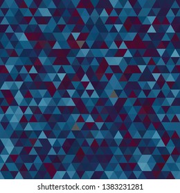 Abstract background consisting of purple, blue triangles. Geometric design for business presentations or web template banner flyer. Illustration pattern.
