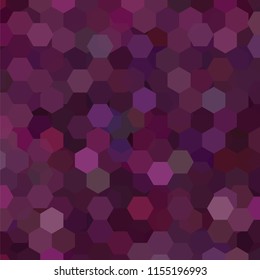 Abstract background consisting of purple hexagons. Geometric design for business presentations or web template banner flyer. Vector illustration