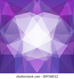 abstract background consisting of purple, pink, white  triangles, vector illustration