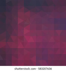 Abstract background consisting of purple triangles. Geometric design for business presentations or web template banner flyer. Vector illustration