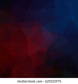 Abstract background consisting of red, blue triangles. Geometric design for business presentations or web template banner flyer. Vector illustration