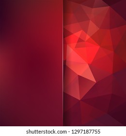 Abstract background consisting of red, brown triangles. Geometric design for business presentations or web template banner flyer. Vector illustration
