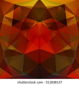 abstract background consisting of red, brown  triangles, vector illustration