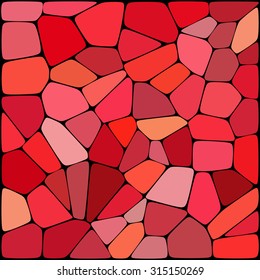 abstract background consisting of red geometrical shapes, vector illustration