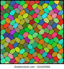 abstract background consisting of red, green geometrical shapes, vector illustration