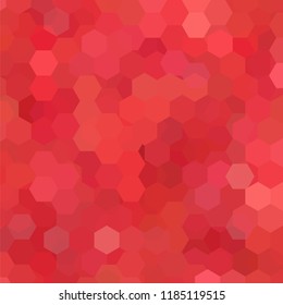 Abstract background consisting of red hexagons. Geometric design for business presentations or web template banner flyer. Vector illustration