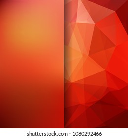 Abstract background consisting of red, orange triangles. Geometric design for business presentations or web template banner flyer. Vector illustration
