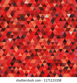 Abstract background consisting of red, orange triangles. Geometric design for business presentations or web template banner flyer. Illustration pattern. Ideal for printing onto fabric and paper or