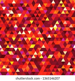 Abstract background consisting of red, orange triangles. Geometric design for business presentations or web template banner flyer. Illustration pattern.