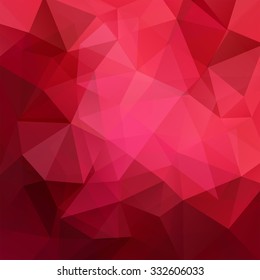 abstract background consisting of red, pink triangles, vector illustration