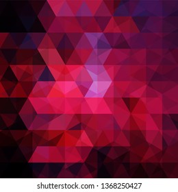 Abstract background consisting of red, purple triangles. Geometric design for business presentations or web template banner flyer. Vector illustration