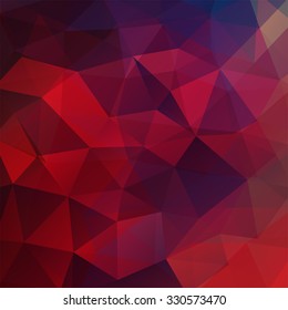abstract background consisting of red, purple, brown triangles, vector illustration
