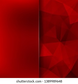 Abstract background consisting of red triangles. Geometric design for business presentations or web template banner flyer. Vector illustration