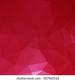 Abstract background consisting of red  triangles. Geometric design for business presentations or web template banner flyer. Vector illustration
